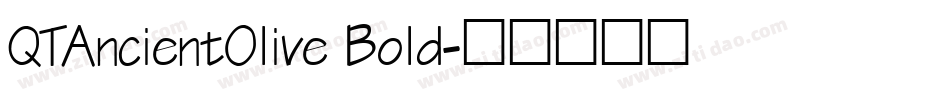 QTAncientOlive Bold字体转换